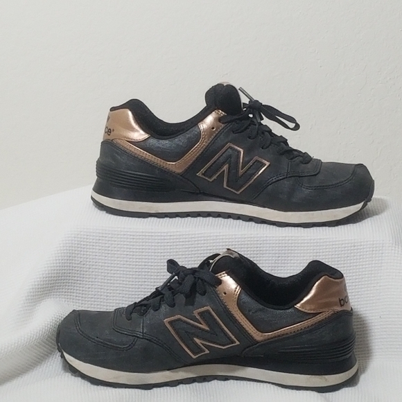 New Balance Shoes - New Balance Women's Black and Bronze Sneakers